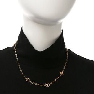 Louis Vuitton Forever Young Station‎ Gold Necklace